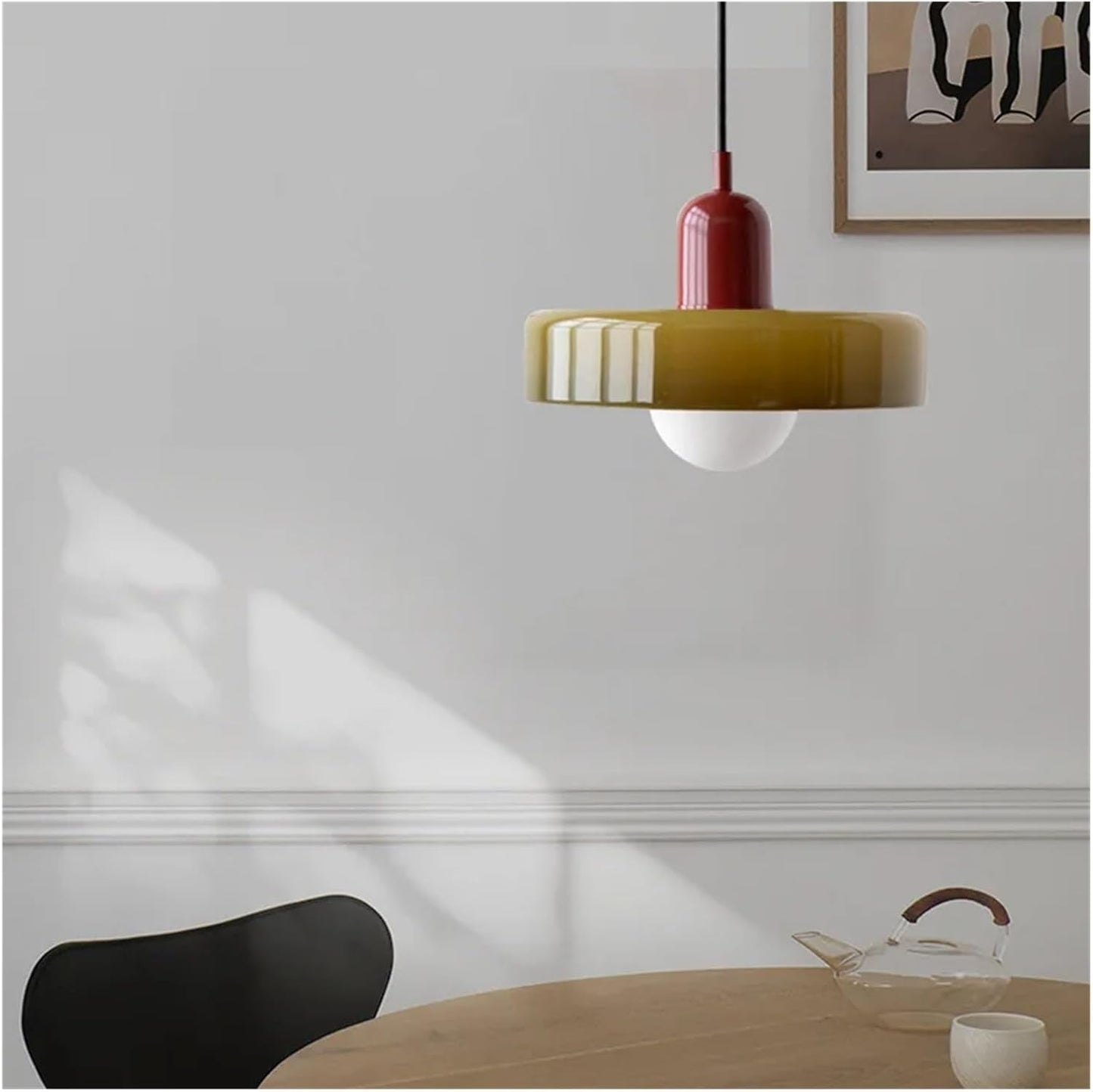 Nordic Retro Glass Chandelier for Living Room and Dining Area