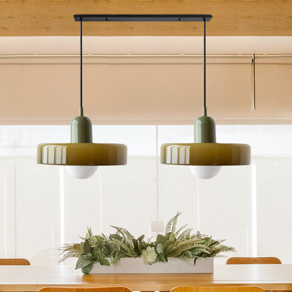 Nordic Retro Glass Chandelier for Living Room and Dining Area