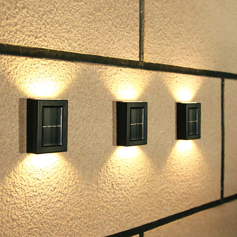 Solar-Powered LED Fence Lights for Outdoor Spaces