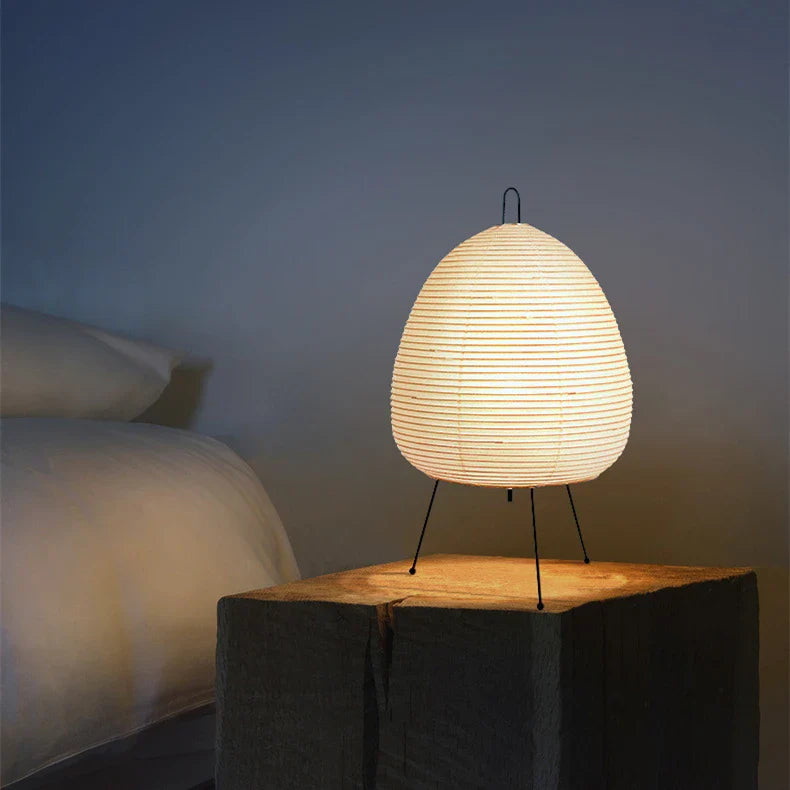 ZenAura - Japanese Rice Paper Tripod Lamp