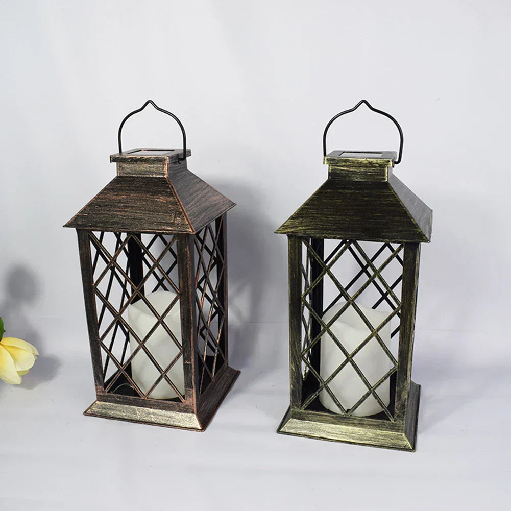 Solar Powered Candle Lantern for Outdoor Spaces