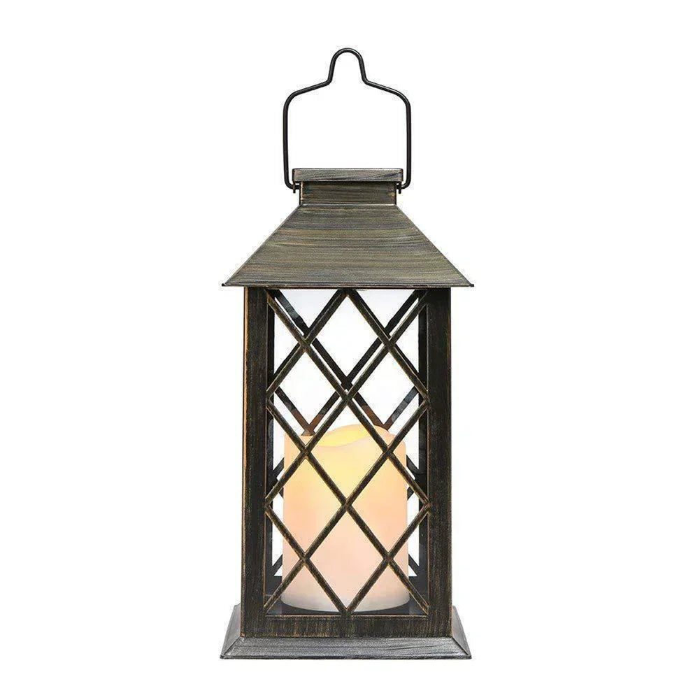 Solar Powered Candle Lantern for Outdoor Spaces