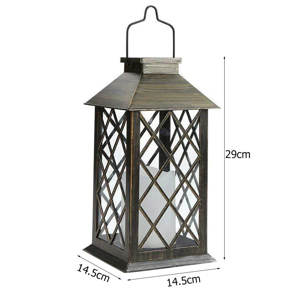 Solar Powered Candle Lantern for Outdoor Spaces