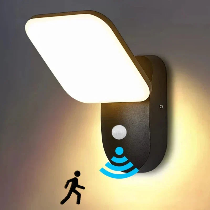 Motion-Activated Outdoor LED Wall Light