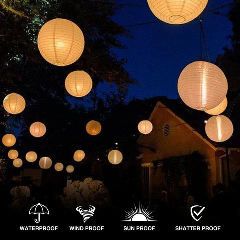 Decorative Chinese Paper Lanterns with Solar Power for Events