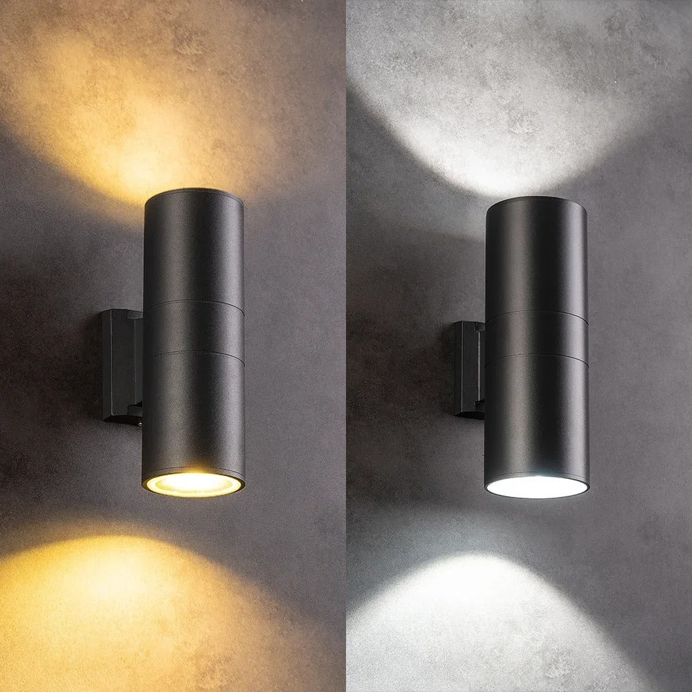 CylinderGlow LED Wall Lamp - Modern Cylinder Design & Dual Lighting