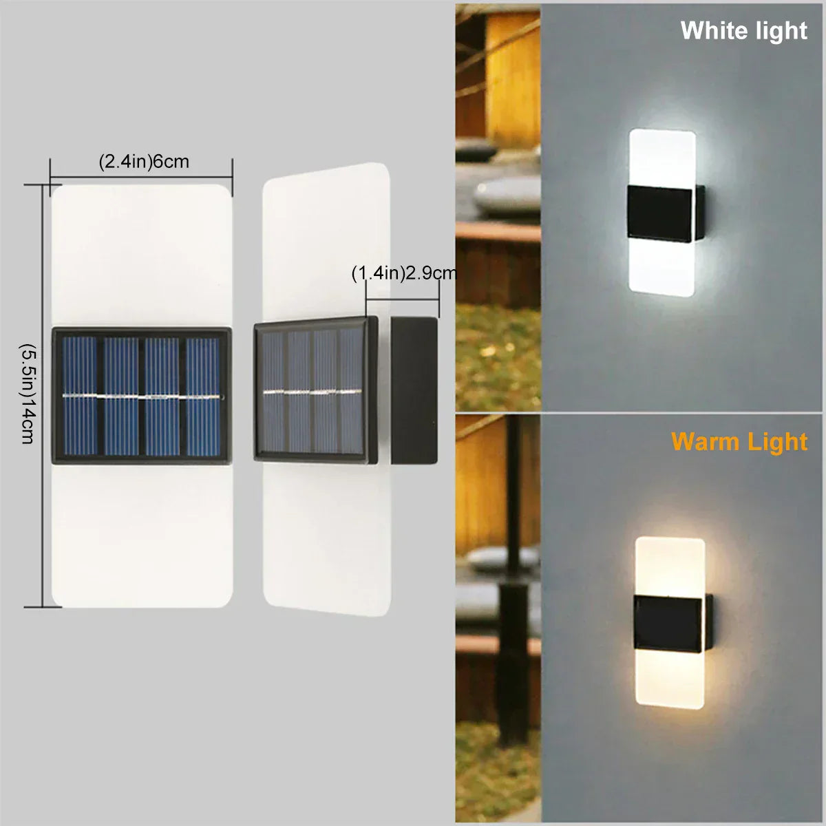 EcoBeam Acrylic Solar Wall Lamp