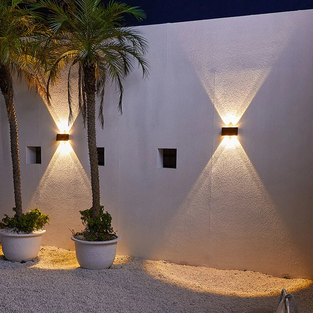 EcoShine Solar LED Outdoor Wall Light - Waterproof and Energy Efficient