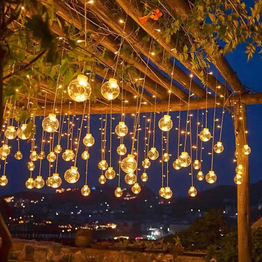 GlowSphere LED Waterproof Hanging Lights - Enchanting Outdoor String Lights