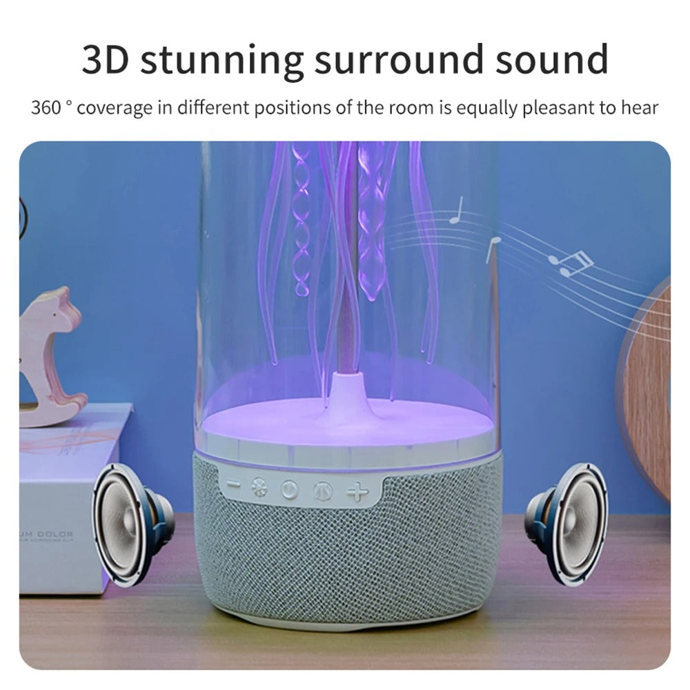 Portable Jellyfish Lamp with Bluetooth Speaker