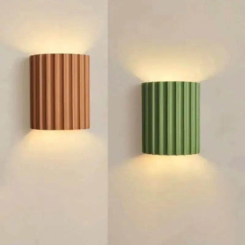 Nordic Minimalist LED Wall Lamp - Macaron Resin