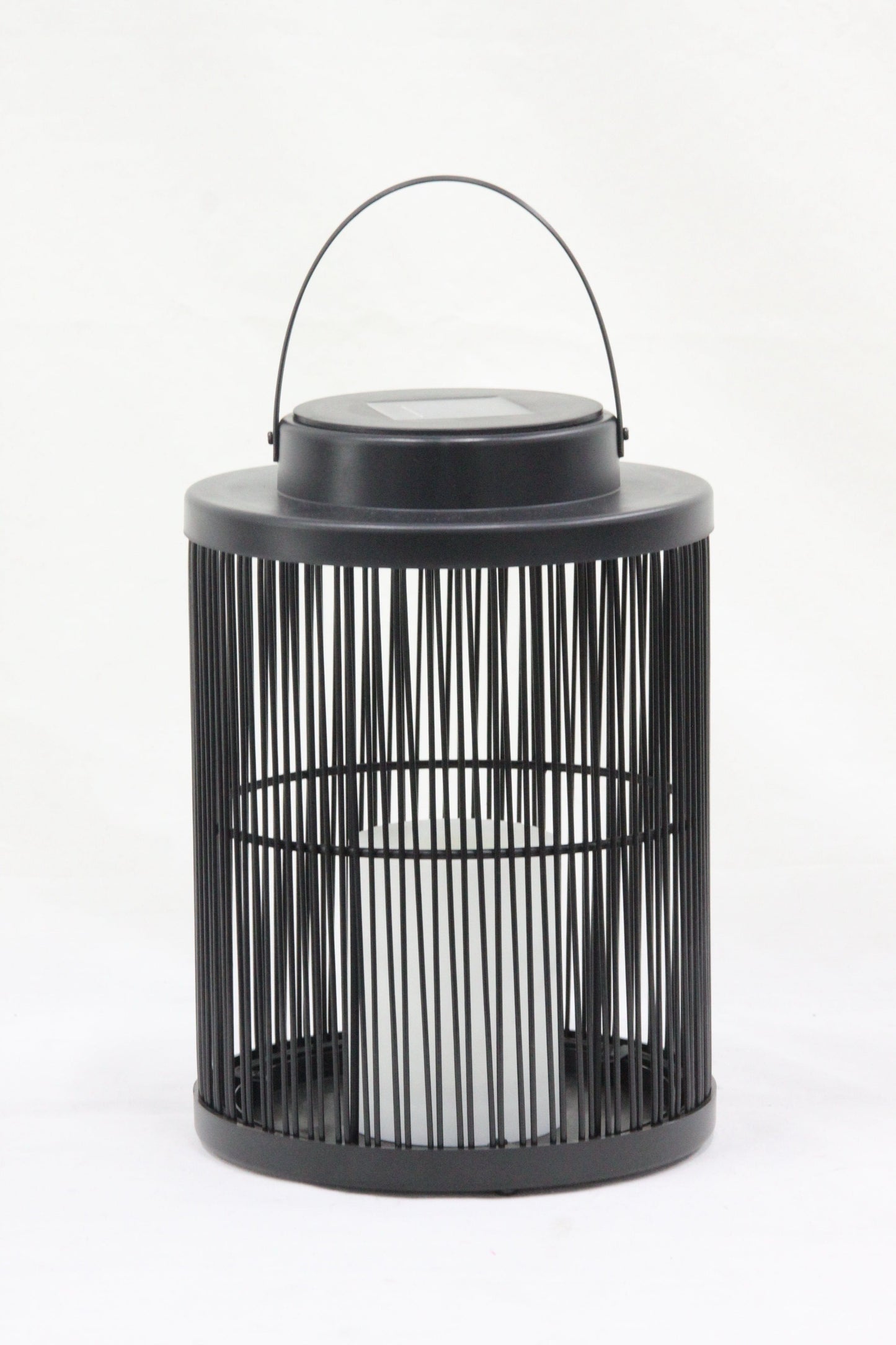 Solar-Powered Woven Lantern for Outdoor Spaces