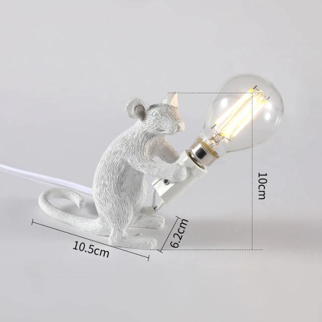 Modern Resin Mouse LED Night Light