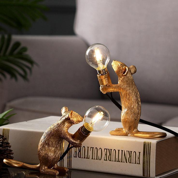 Modern Resin Mouse LED Night Light