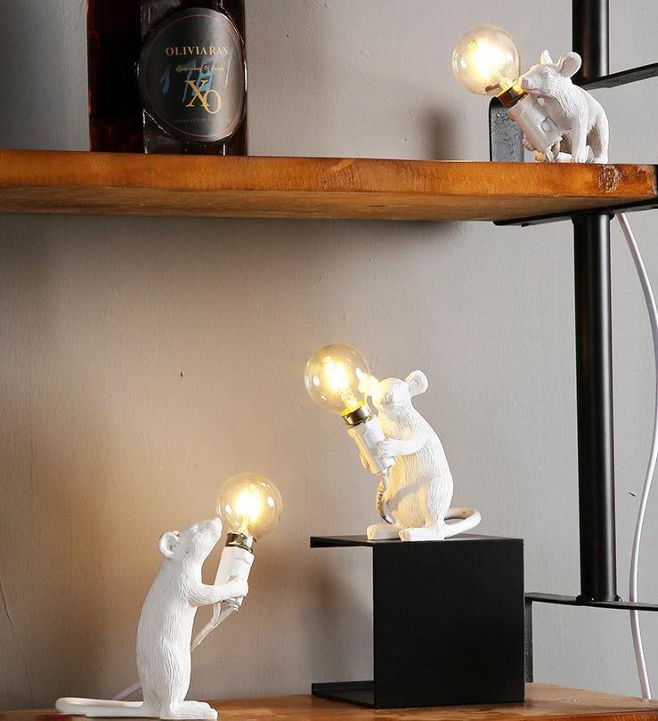 Modern Resin Mouse LED Night Light