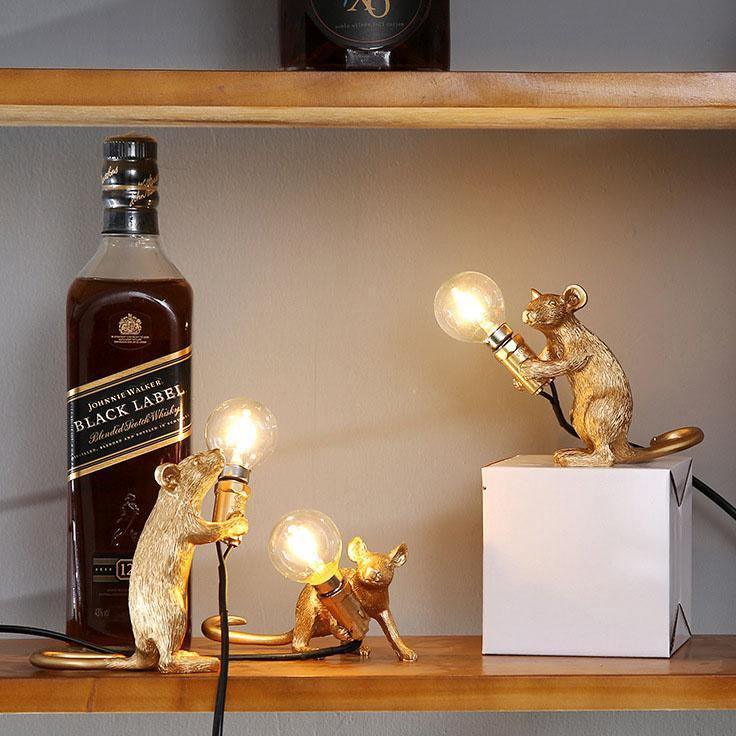 Modern Resin Mouse LED Night Light