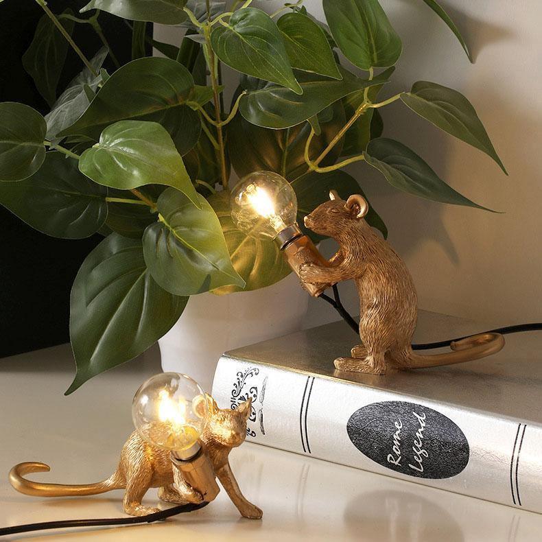 Modern Resin Mouse LED Night Light