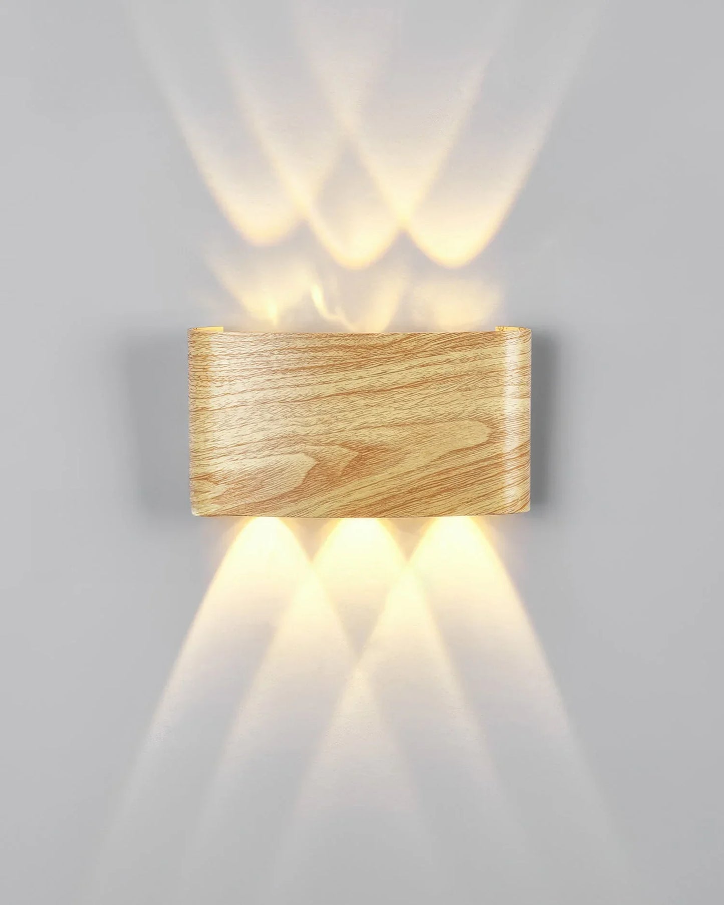 TimberGlow Woodgrain LED Outdoor Sconce