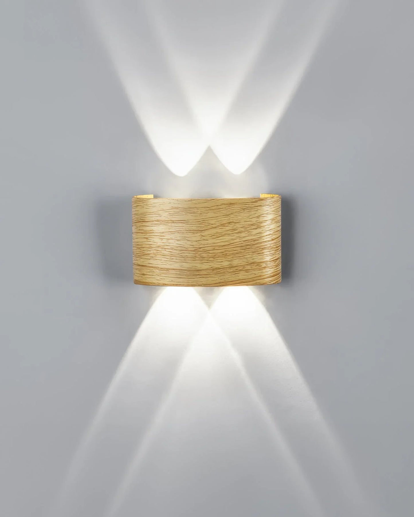 TimberGlow Woodgrain LED Outdoor Sconce