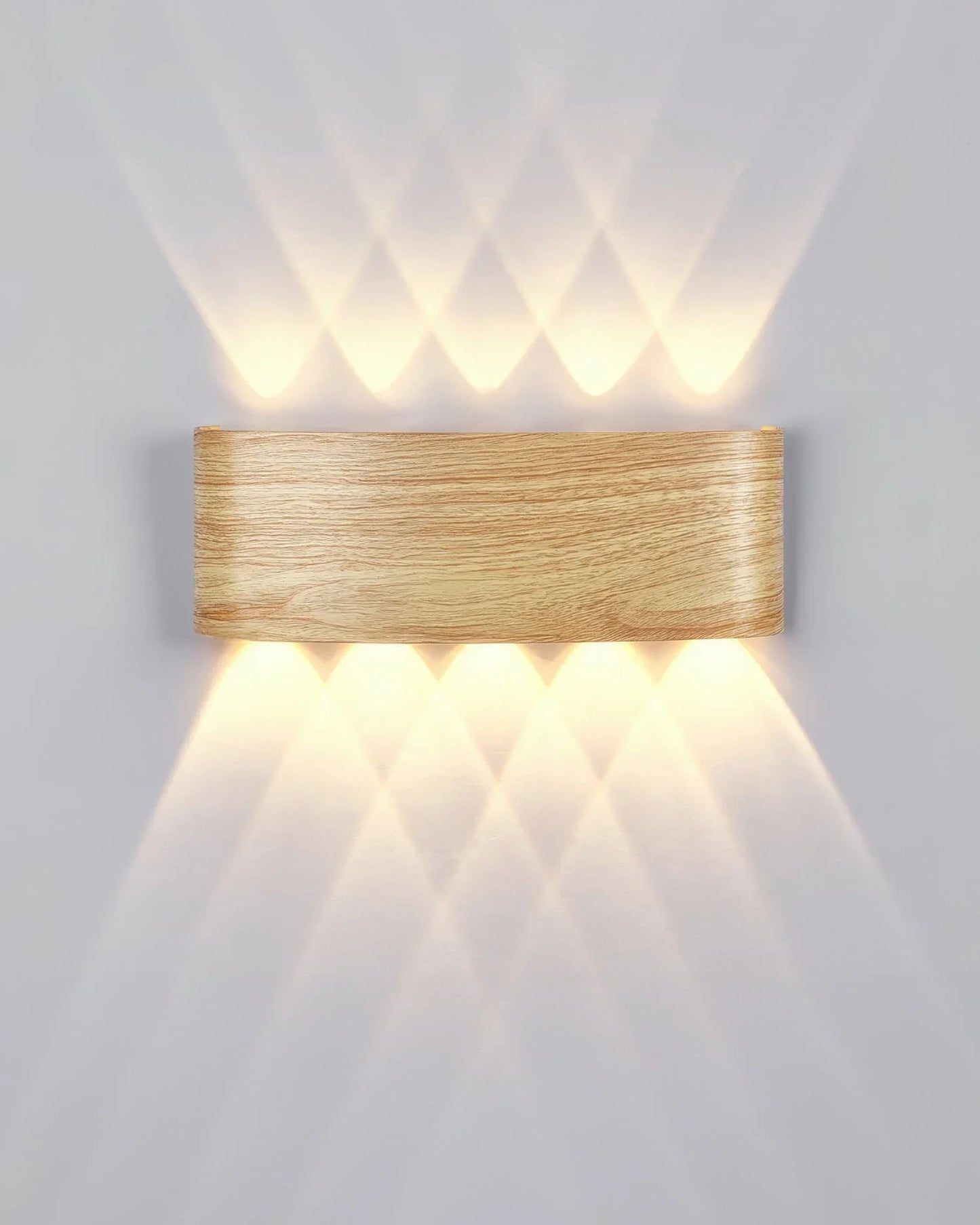 TimberGlow Woodgrain LED Outdoor Sconce