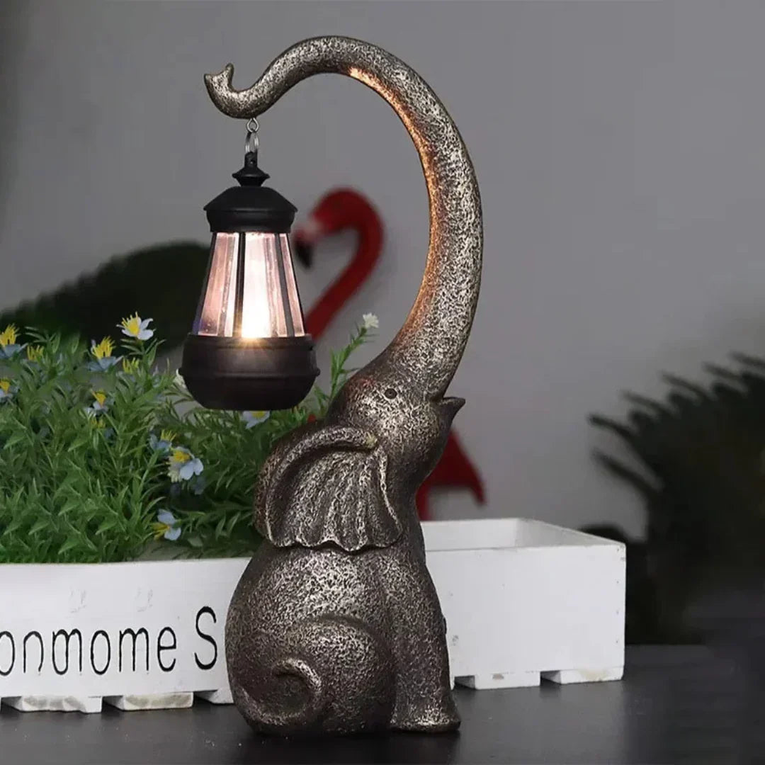 Twilight Glow Elephant Solar Lamp Lattea