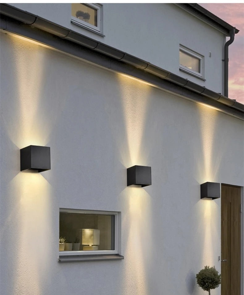 UrbanCube LED Outdoor Wall Lamp - Modern Cube Design & Weatherproof